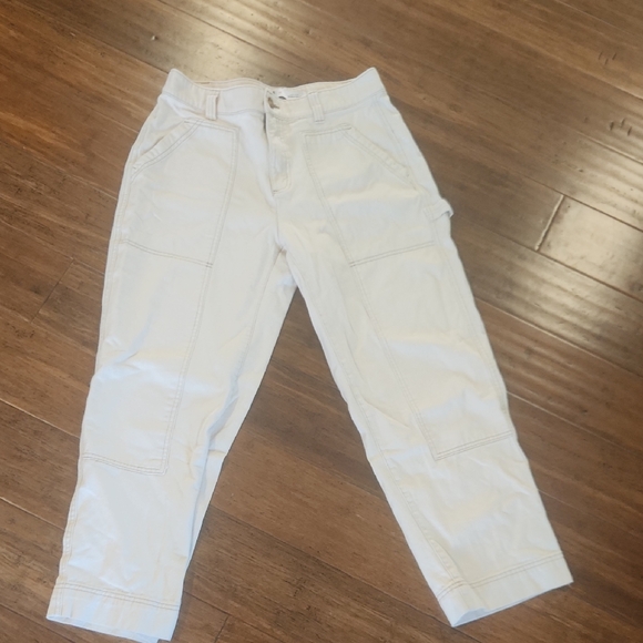 Old Navy Denim - Old Navy Cream High-Rise Straight Pants